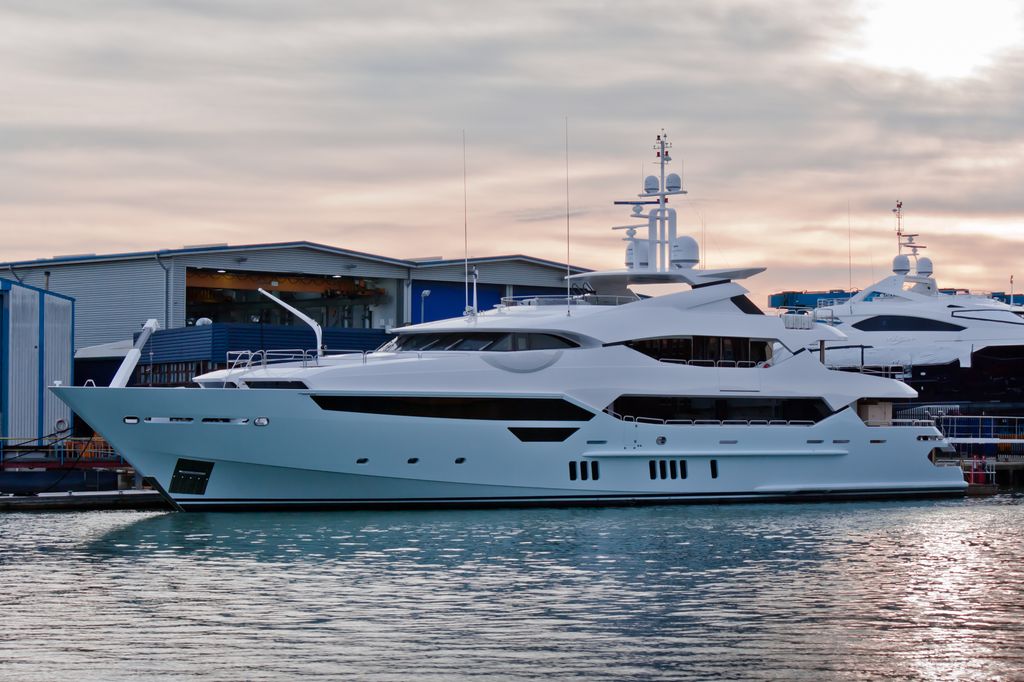 Stock image showing the Sunseeker yacht once owned by Eddie Jordan