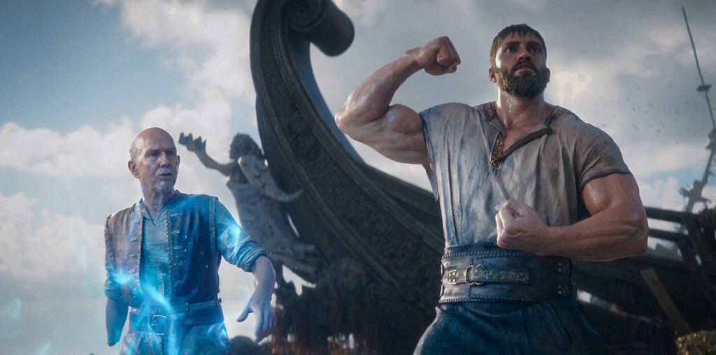 Deux personnages animés devant une chaloupe dans un alambic de Secret Level