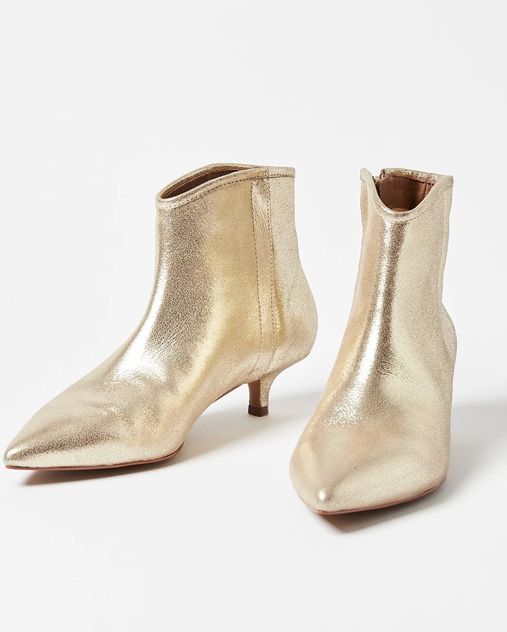 Gold boots Oliver Bonas
