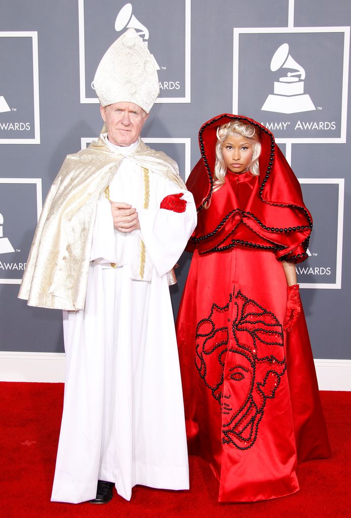 LOS ANGELES, CA - FEBRUARY 12: Singer Nicki Minaj arrives at the 54th Annual GRAMMY Awards held at the Staples Center on February 12, 2012 in Los Angeles, California. (Photo by Dan MacMedan/WireImage)