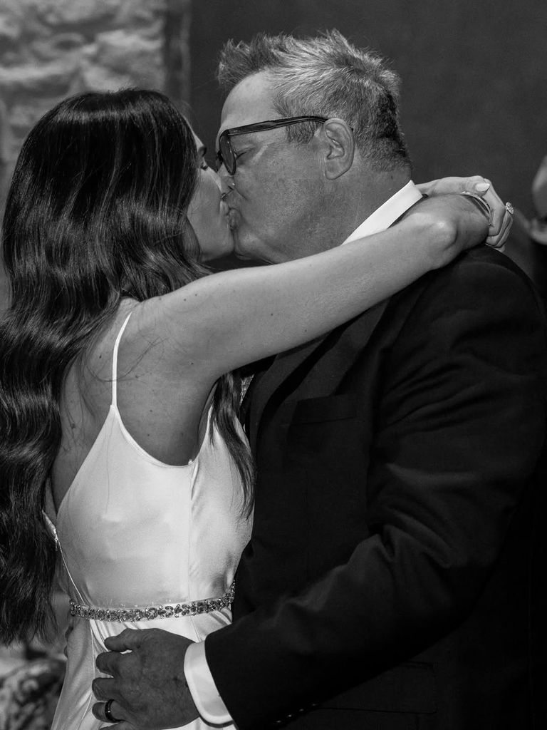 Eric and Lindsay on their wedding day