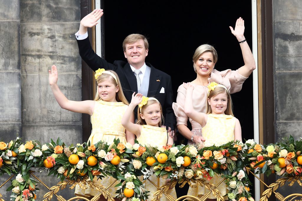 The Dutch royal family at King Willem-Alexander's inauguration