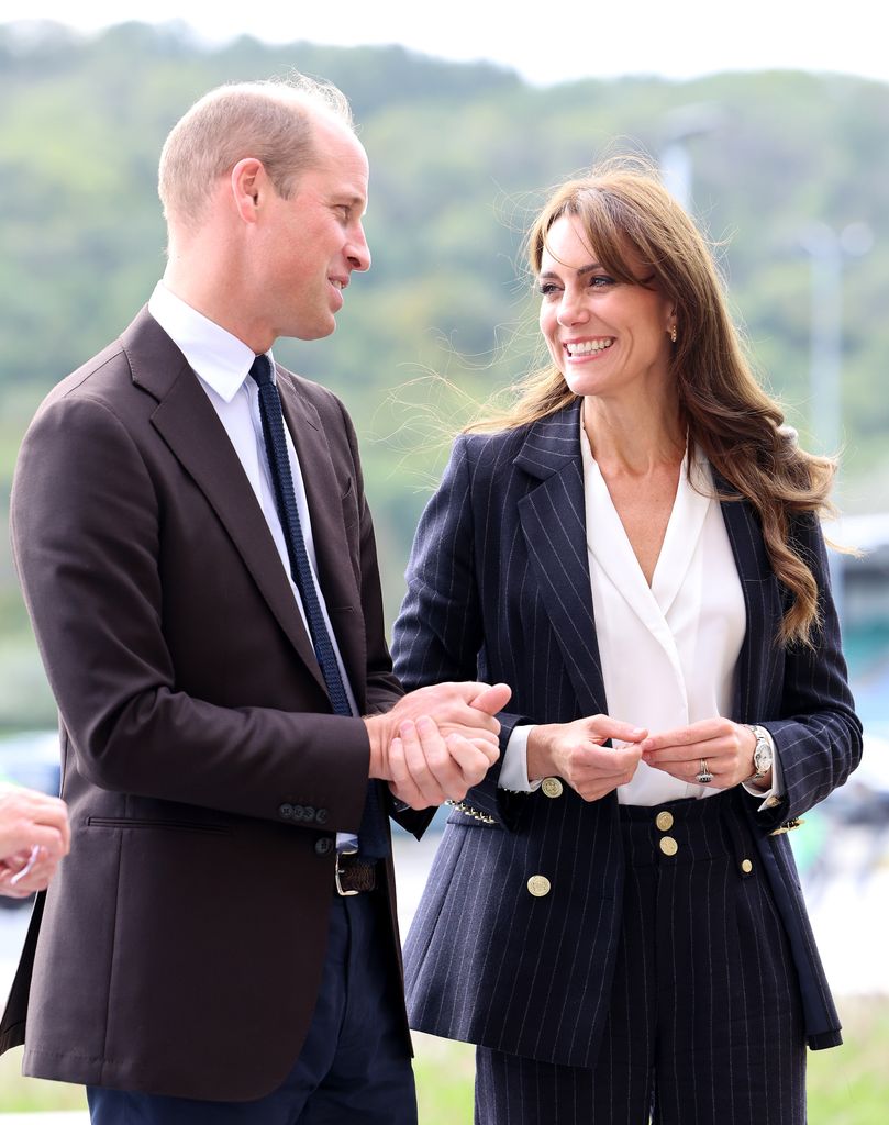 Prince William, Prince of Wales and Catherine, Princess of Wales visits Fitzalan High Schoo