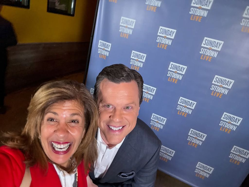 Hoda Kotb pictured taking a selfie with willie geist 