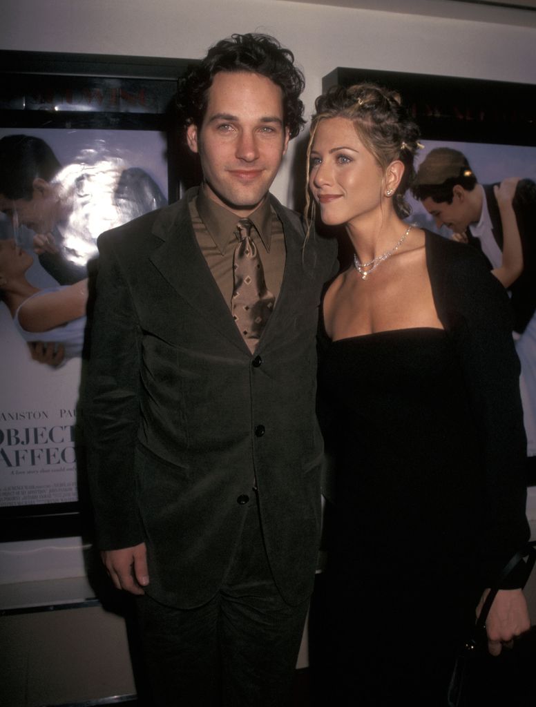 Actor Paul Rudd and actress Jennifer Aniston attend "The Object of My Affection" 
