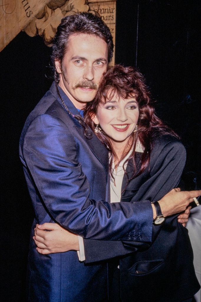 Del Palmer and Kate Bush hugging