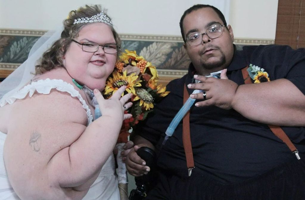 Tammy with her husband Caleb who died last year