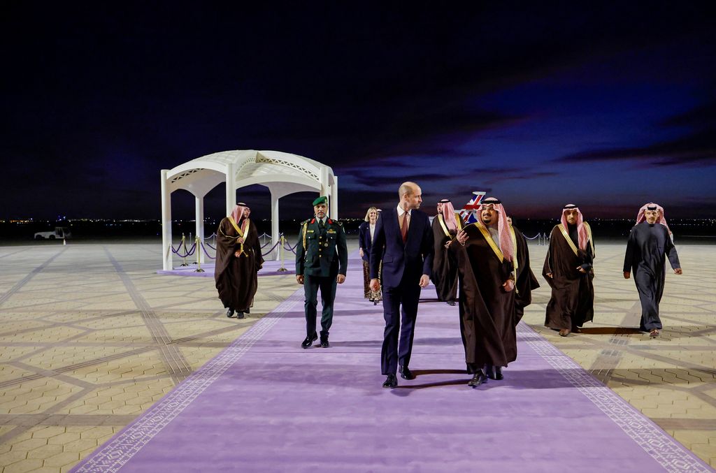 Le prince de Galles est arrivé en Arabie Saoudite à l'aéroport international King Khalid