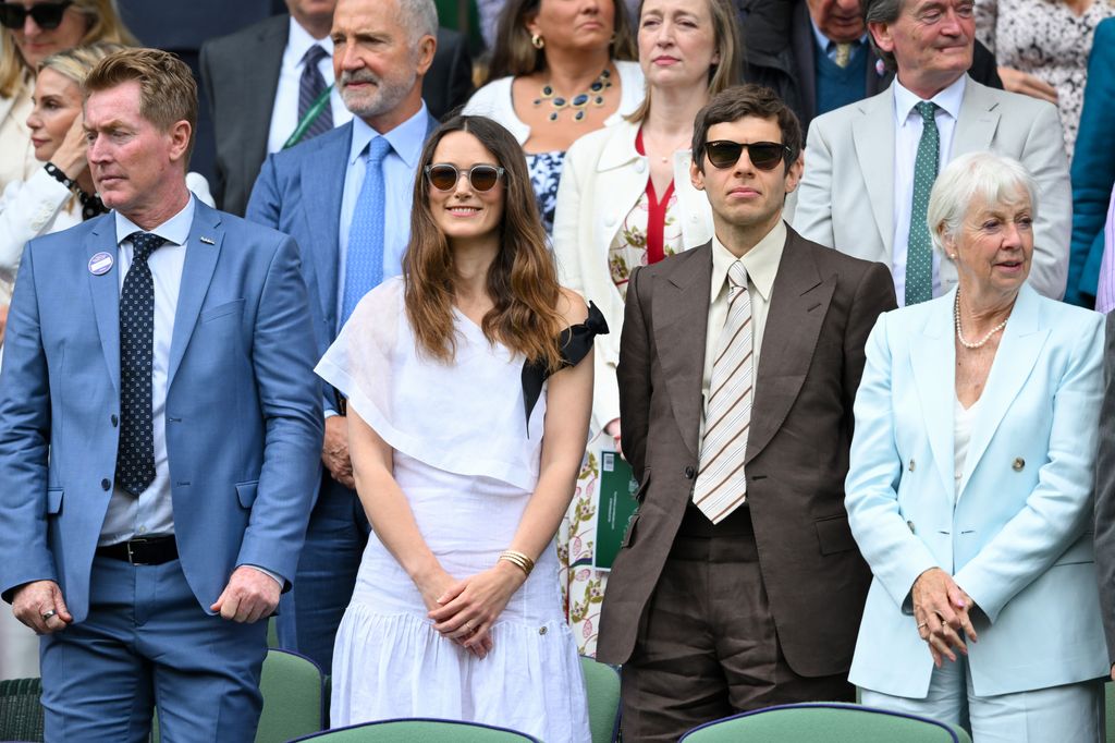 Keira Knightley and James Righton at Wimbledon