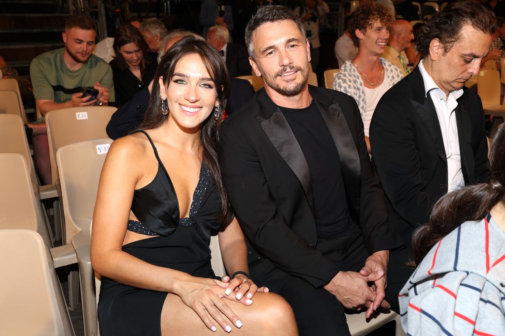 Izabel Pakzad and James Franco attend the 71st Taormina Film Festival