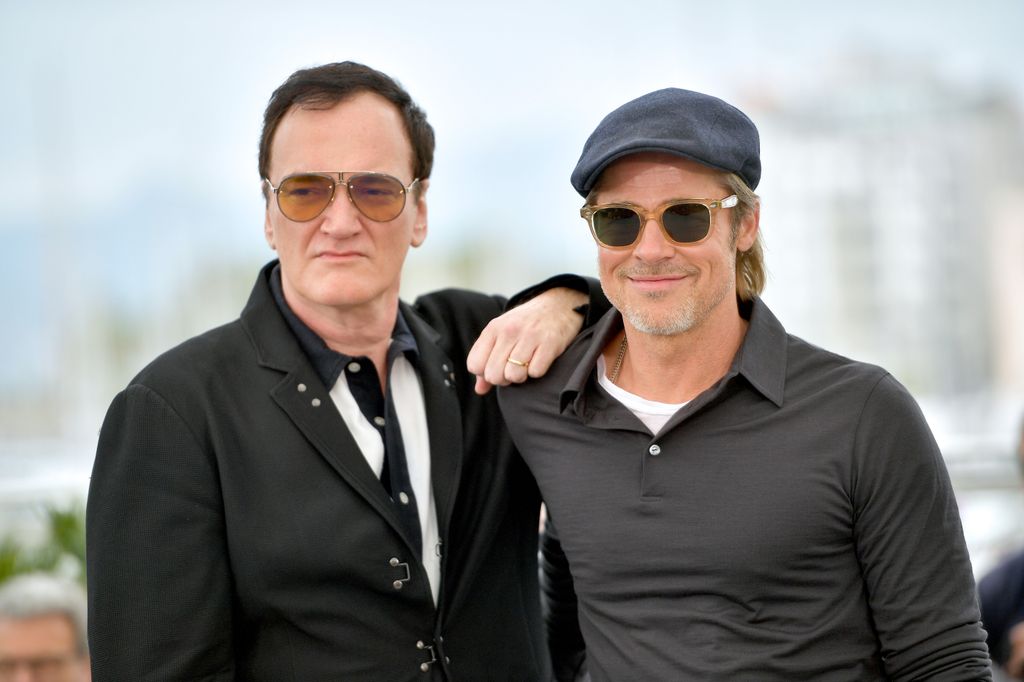 Director Quentin Tarantino and Brad Pitt attend the  photocall for "Once Upon A Time In Hollywood" 