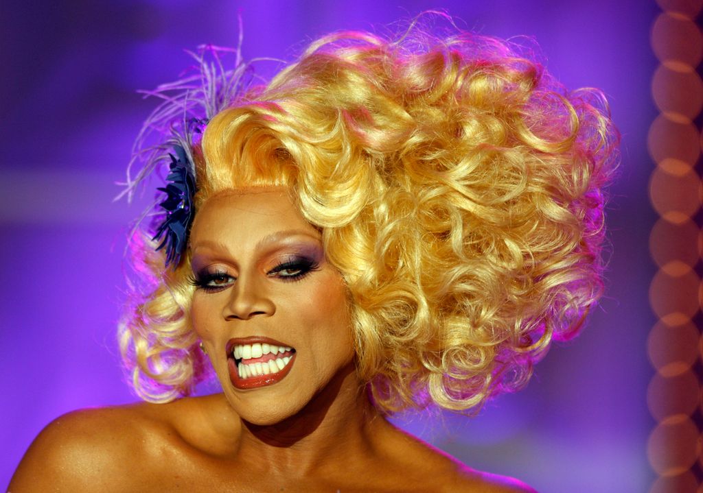 RuPaul takes the stage during the taping of RuPaul's Drag Race Season 2 in Culver City JULY 31, 2009. The television show's host, drag queen RuPaul mentors then judges a set of young drag queens during several competitions in their quest to become the ultimate drag queen  (Photo by Mark Boster/Los Angeles Times via Getty Images)