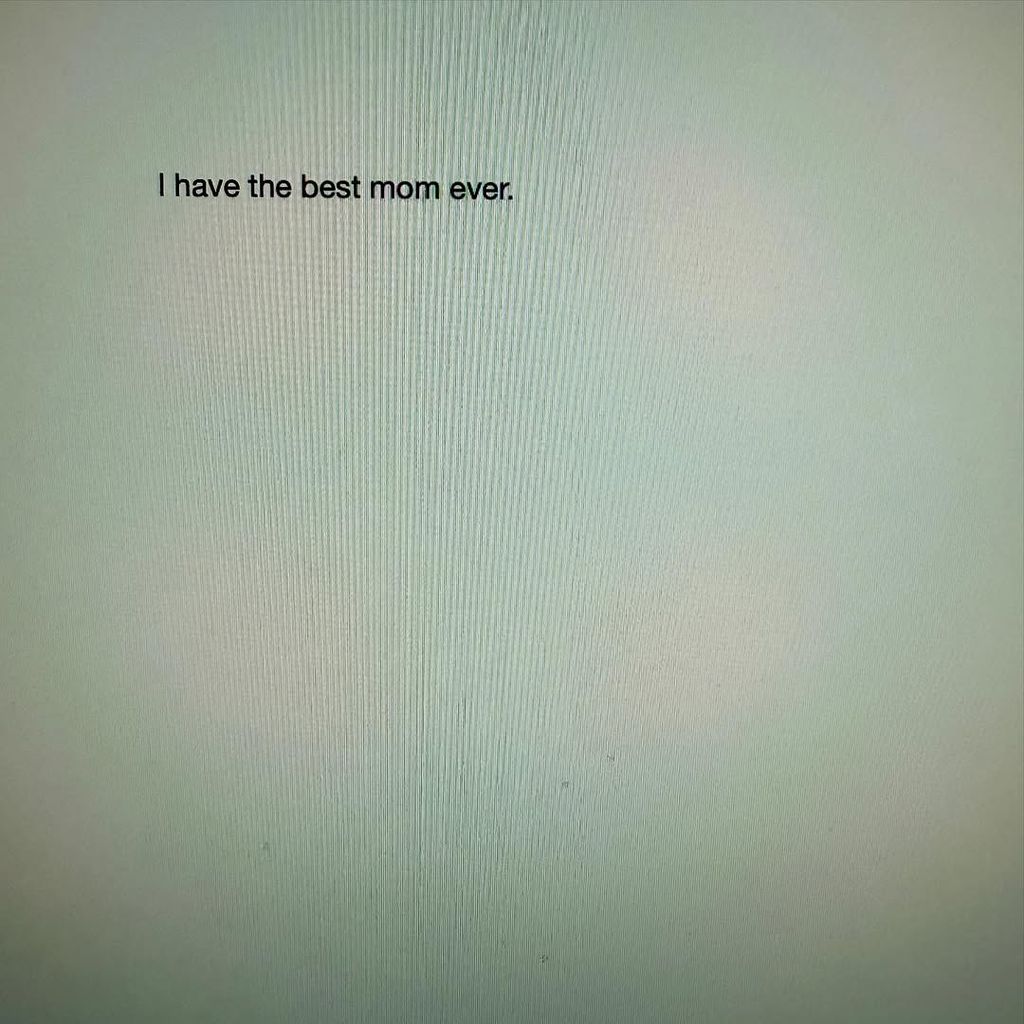Ginger's son Miles left her an adorable message