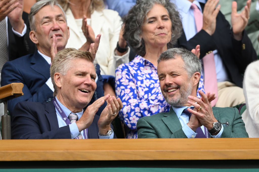 King Frederik of Denmark in the royal box