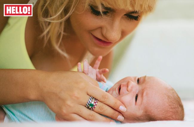 Aliona with baby daughter Bella