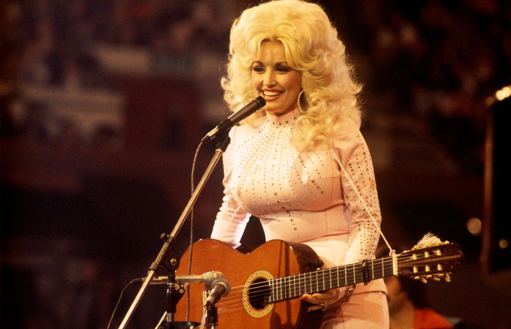 Dolly [pictured in 1976] says she's used the same beauty products for years