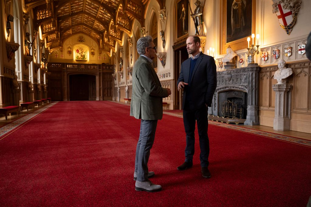 William and Eugene Levy in Windsor Castle