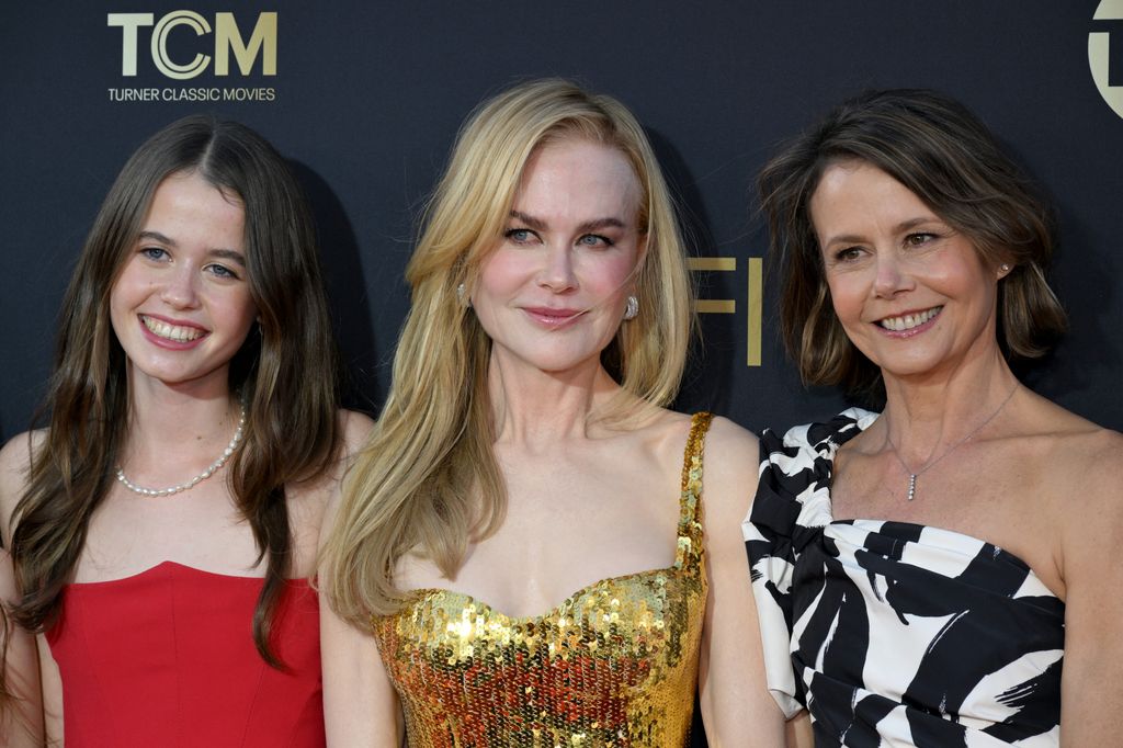Sybella Hawley, Nicole Kidman, Antonia Kidman attend the 49th AFI Life Achievement Award: A Tribute To Nicole Kidman at Dolby Theatre on April 27, 2024 in Los Angeles, California