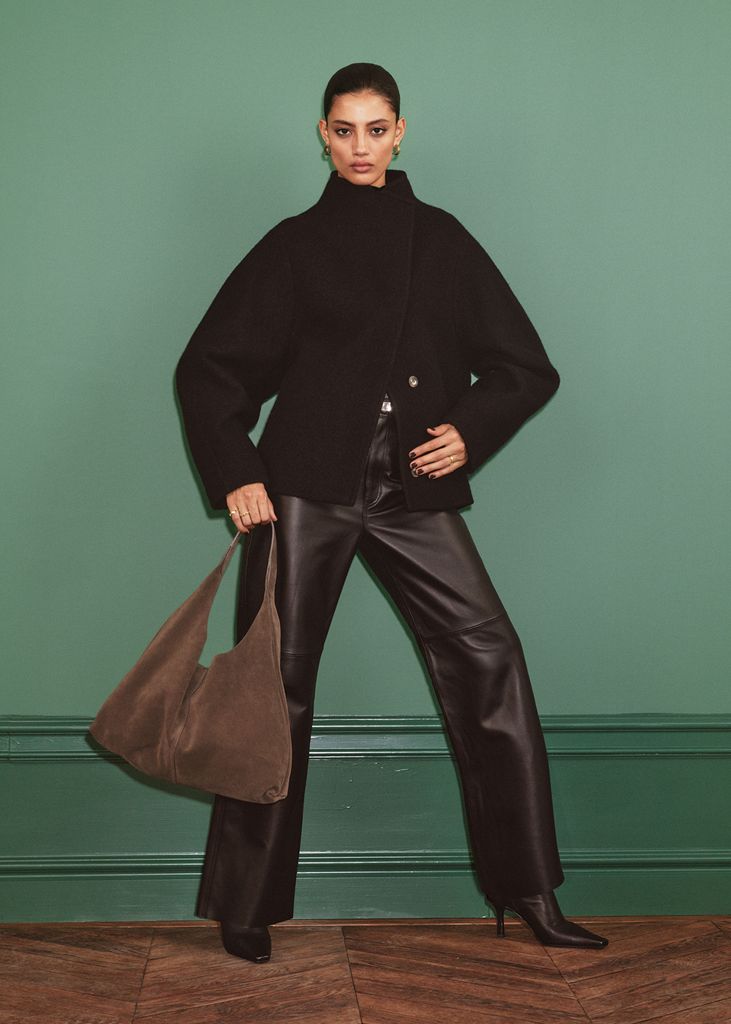 & Other Stories leather trousers