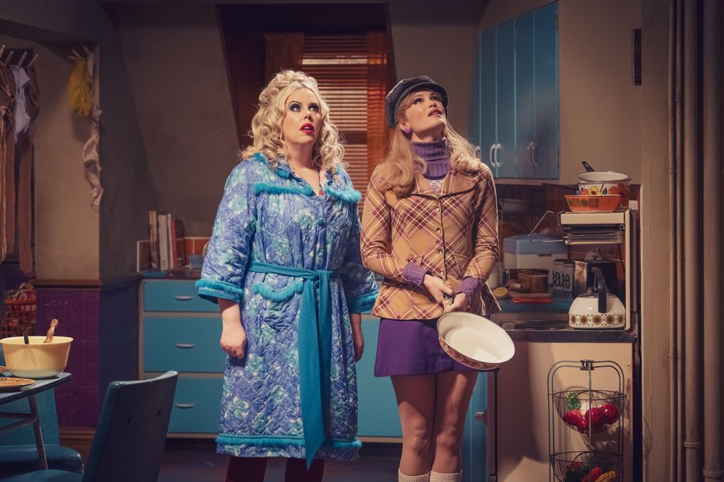 Gemma Arterton and Roisin Conaty in Funny Woman