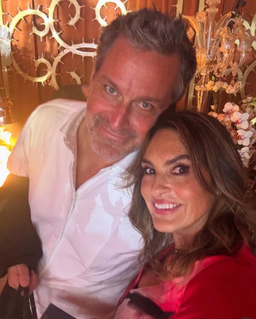 Selfie shared by Mariska Hargitay on Instagram featuring her husband Peter Hermann from their 21st wedding anniversary on August 28, 2025