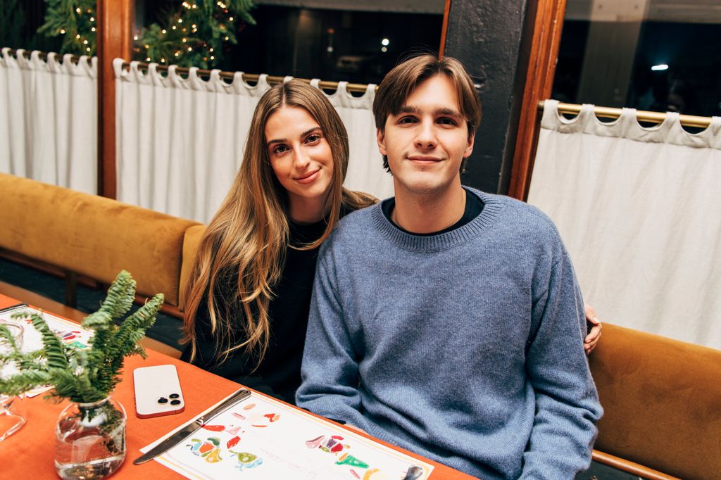 Talita von FÃ¼rstenberg, Rocco Brignone de Brabant at The Elder Statesman Dinner held at Sant Ambroeus on December 04, 2024 in New York, New York. (Photo by Alyssa Greenberg/WWD via Getty Images)