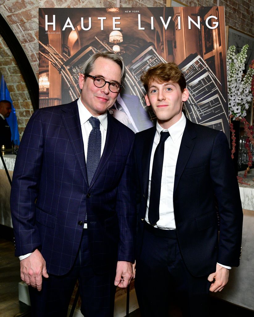 James Wilkie with his dad at an event in NYC
