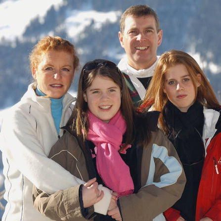 The family on one of their many ski vacations to Verbier, Switzerland in 2003