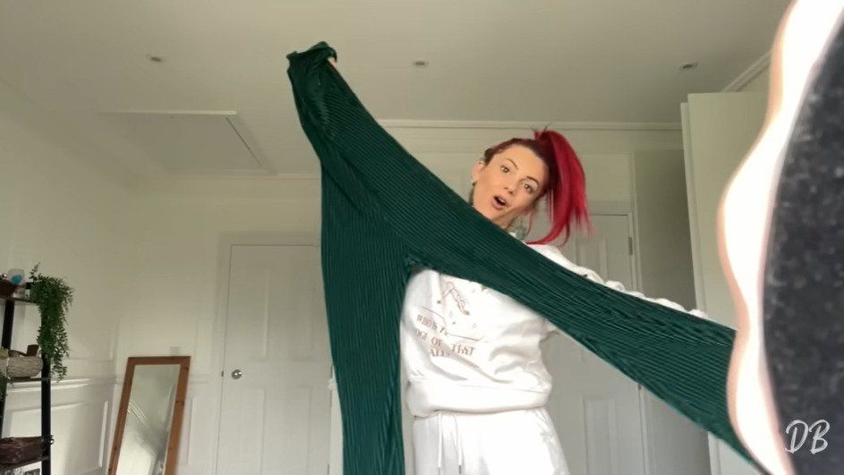 dianne buswell inside dressing room new home