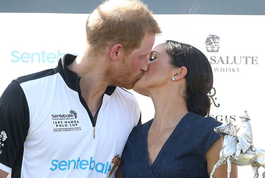 prince harry meghan polo kiss