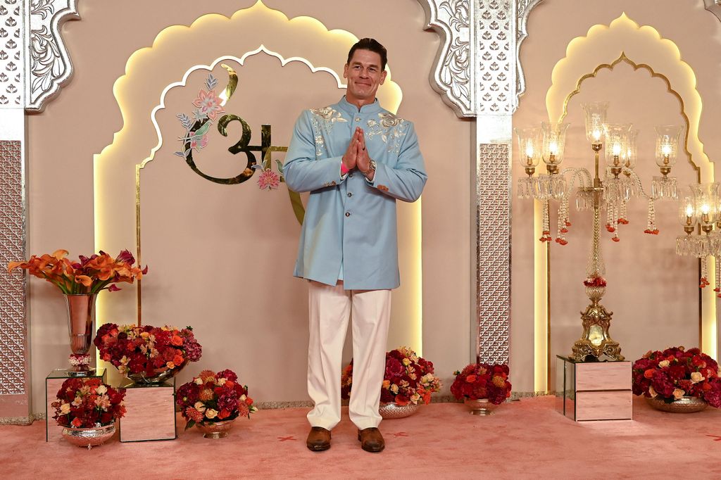 john cena ambani wedding ar wedding turqoius sherwani manish malhotra