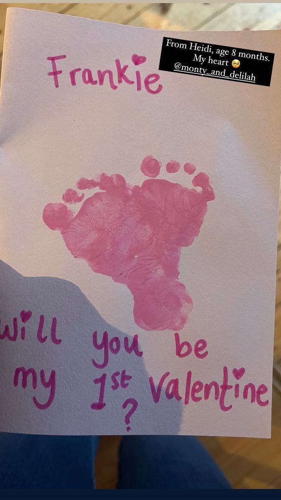 Baby Frankie's first Valentine's Day card was so adorable 