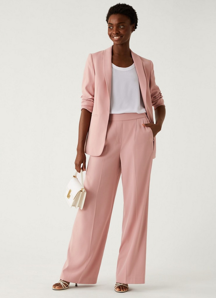 Marks & Spencer pink suit