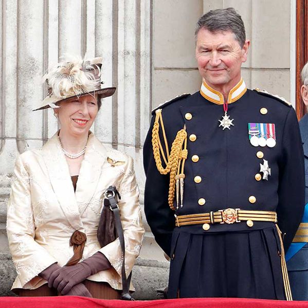 Princess Anne and Tim Laurence stood on Buckingham Palace balcony