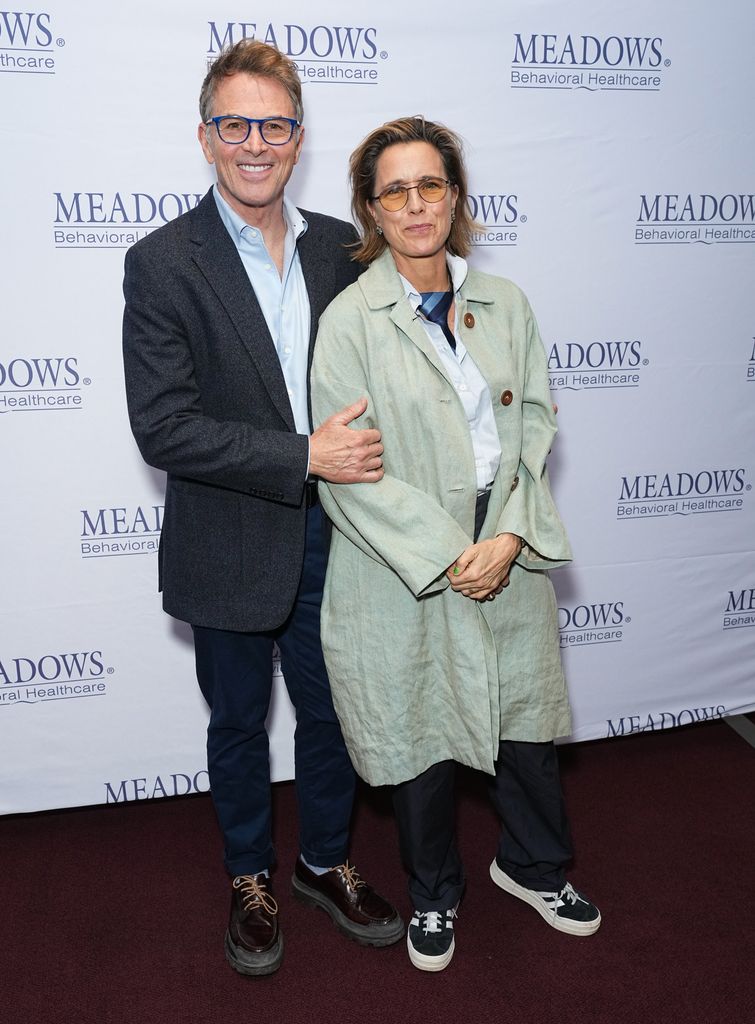 Tim Daly and Tea Leoni attends the "Accidentally Brave" New York screening at DGA Theater on April 16, 2024 in New York City