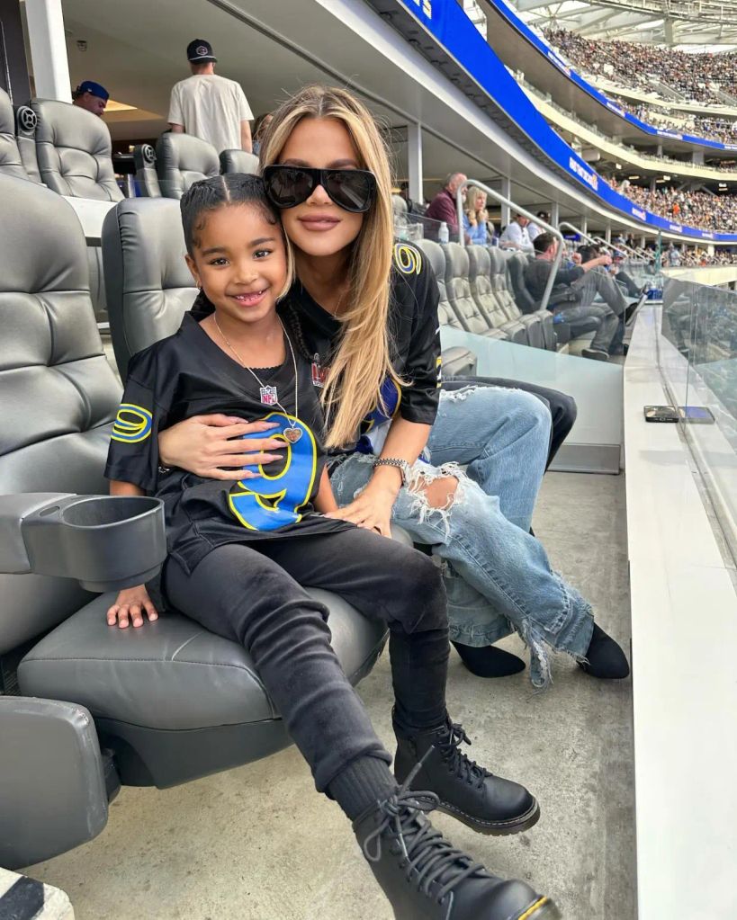 Khloe with daughter True