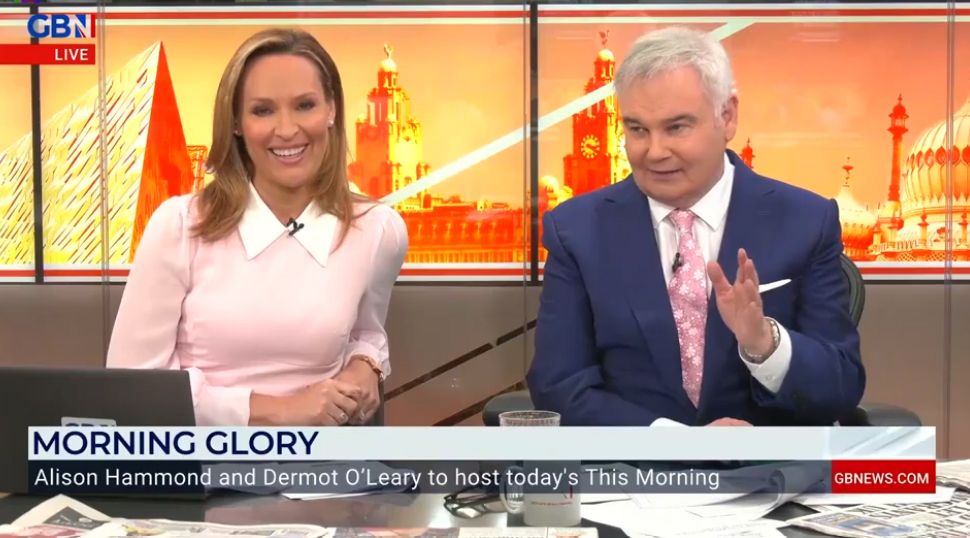 Eamonn Holmes wears suit as he presents GB News with Isabel Webster