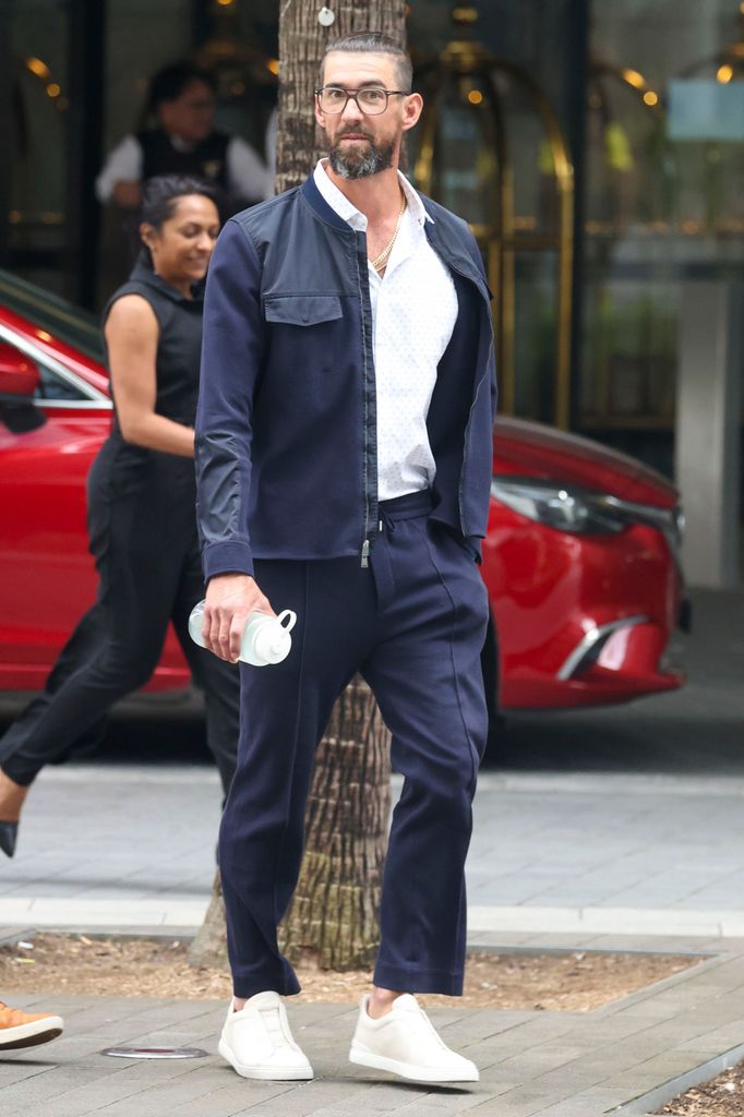 michael phelps outing sydney beard man bun