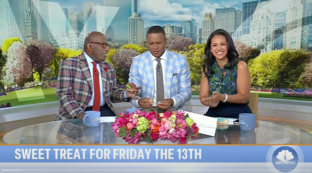 Craig Melvin, Al Roker and Laura Jarret in studio