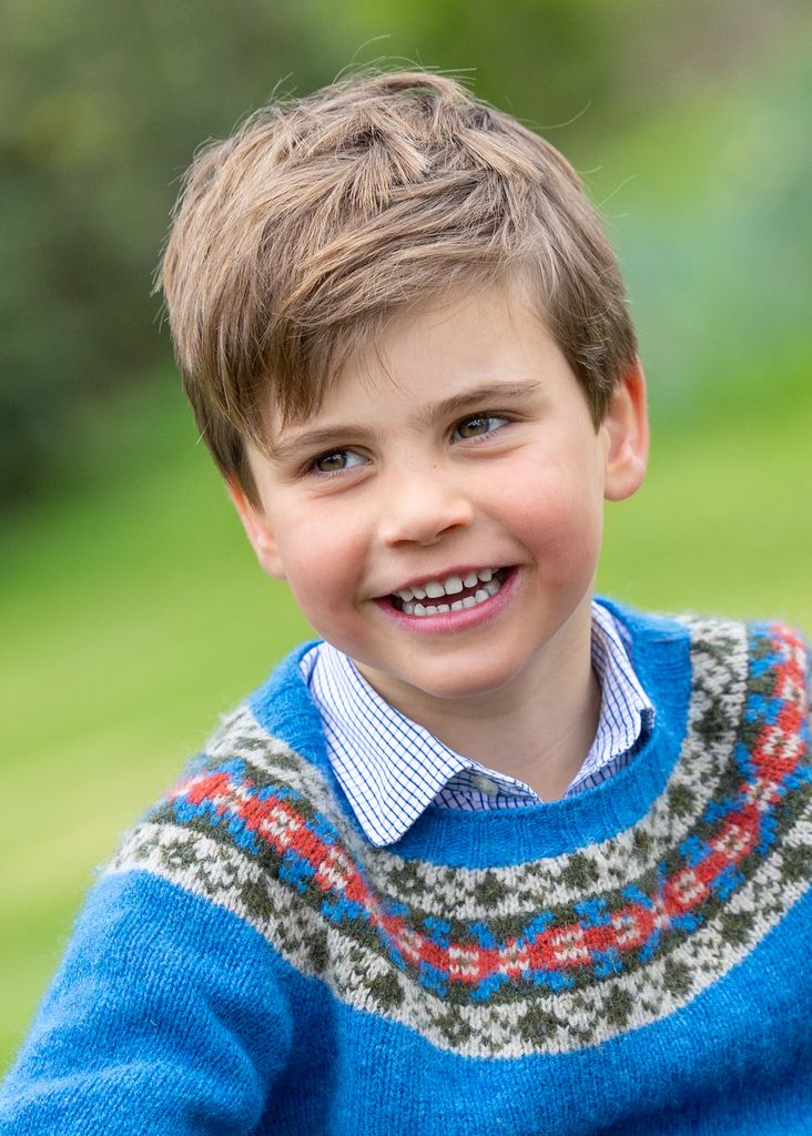 Prince Louis pictured in wheelbarrow in playful birthday photos with ...