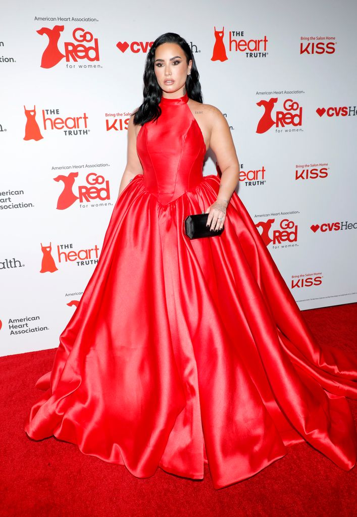 Demi Lovato attends The American Heart Association's Red Dress Collection Concert 2024 at Jazz at Lincoln Center on January 31, 2024 in New York City. (Photo by Astrid Stawiarz/Getty Images for The American Heart Association's Go Red for Women Red Dress Collection Concert)
