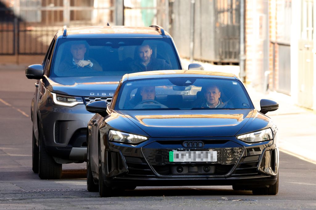 The Prince of Wales driving all-electric Audi RS e-tron GT