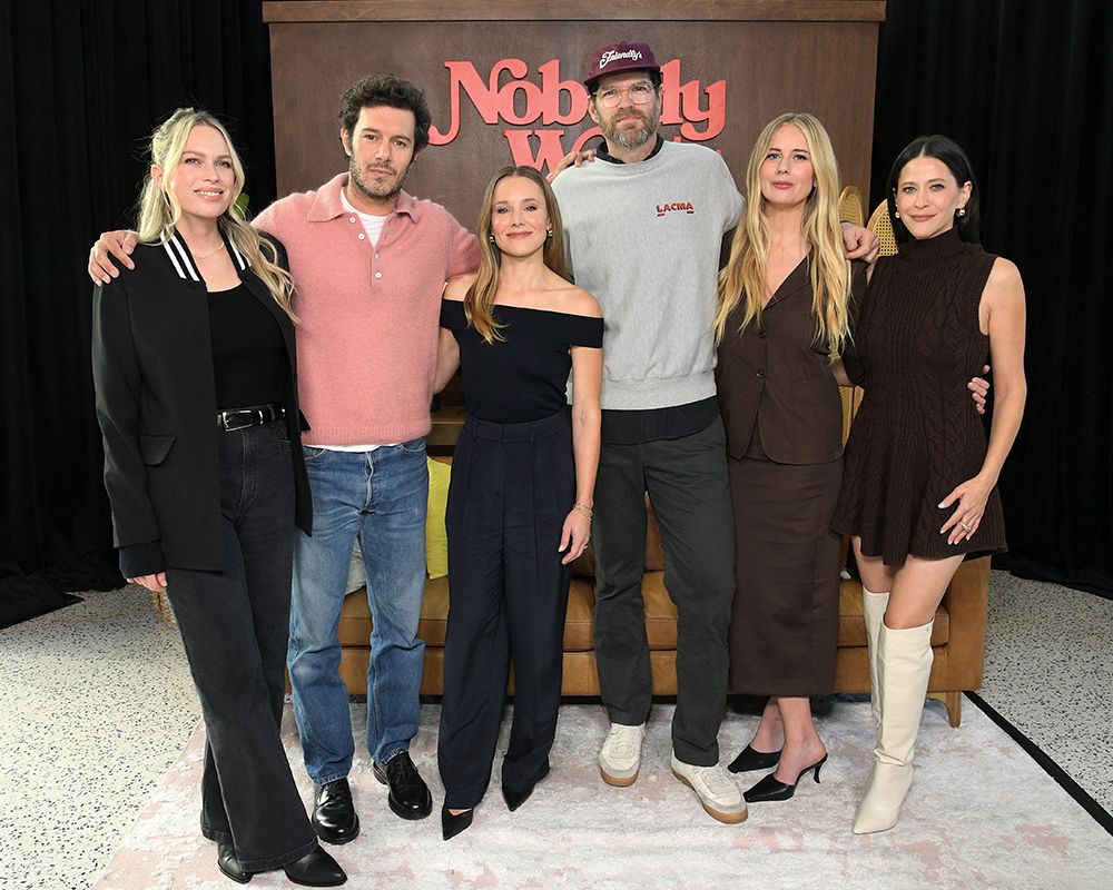 Adam and Kristen pictured with Timothy Simons, Justine Lupe, Jackie Tohn and Erin Foster