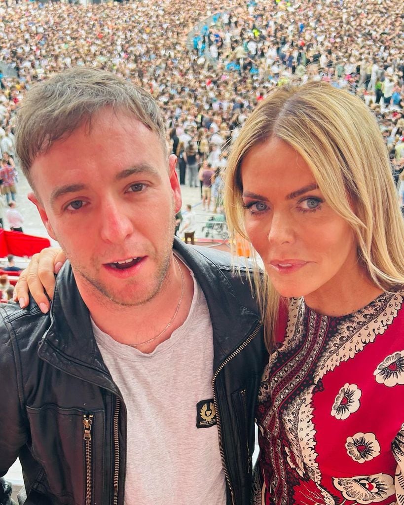 Patsy kensit selfie with adult son
