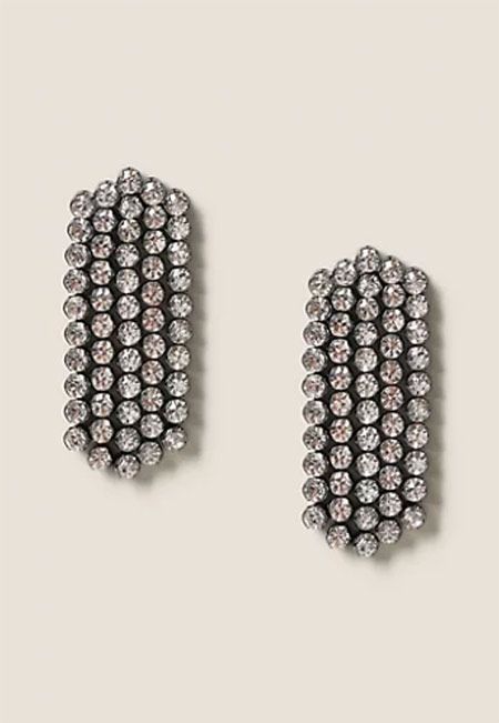 diamante earrings from marks and spencer