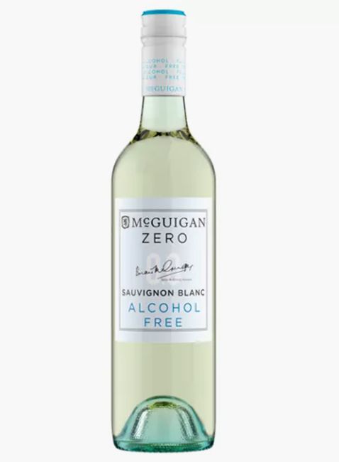 bottle of non alcoholic sauvignon blanc 