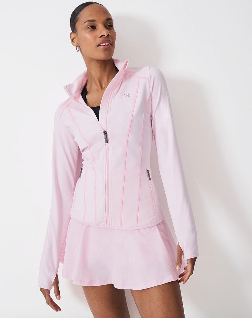 Crew Clothing pink adidas jacket