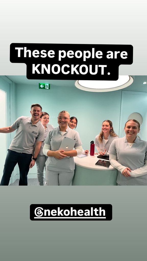 Claudia Winkleman's Instagram story taken in the doctors clinic