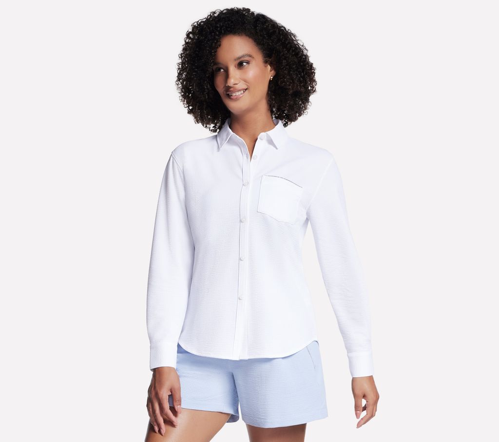 Seersucker Button Down Shirt from Skechers