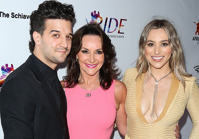 Shirley Ballas posing alongside her son Mark and his wife BC Jean